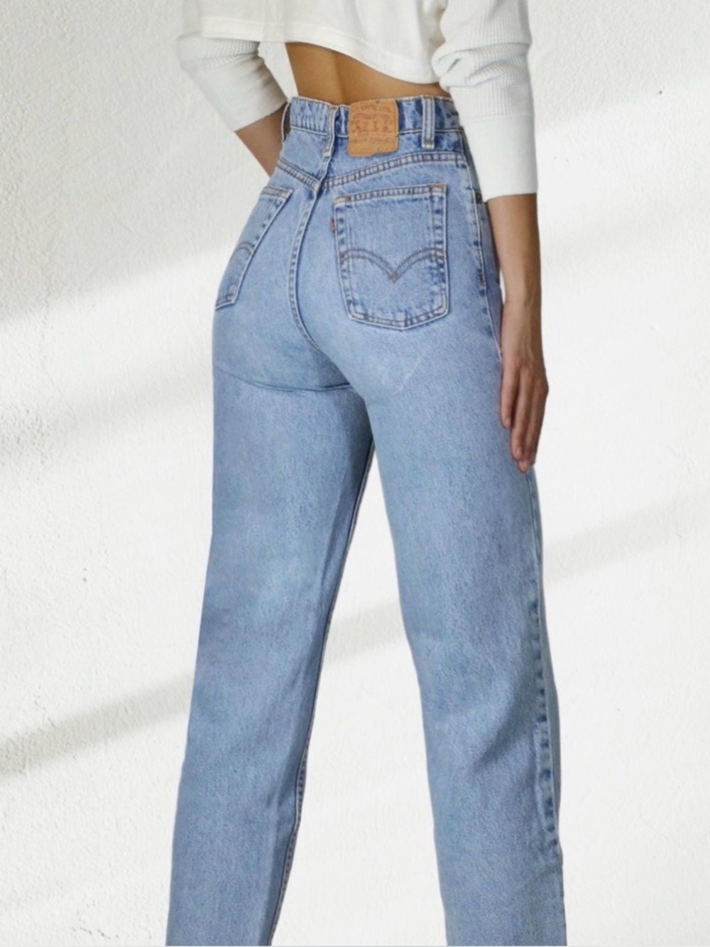 Levi's  512 Vintage Light Wash Denim Jeans - Blue